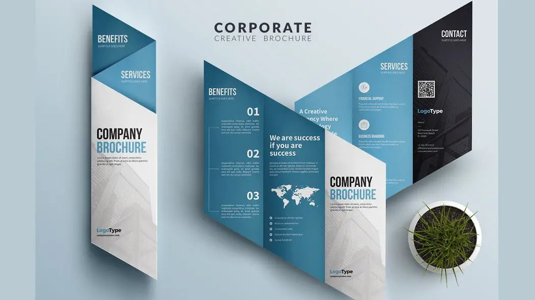 Printed brochures and brand collateral