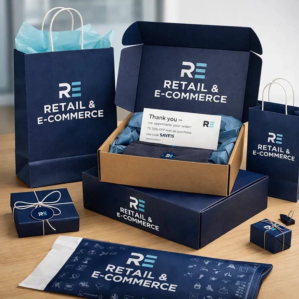 Retail and e-commerce branded packaging